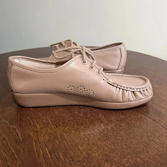 SAS Bounce Women's Lace Up Moc Toe Oxford Mocha Shoe Size 7 WW - Picture 3 of 8